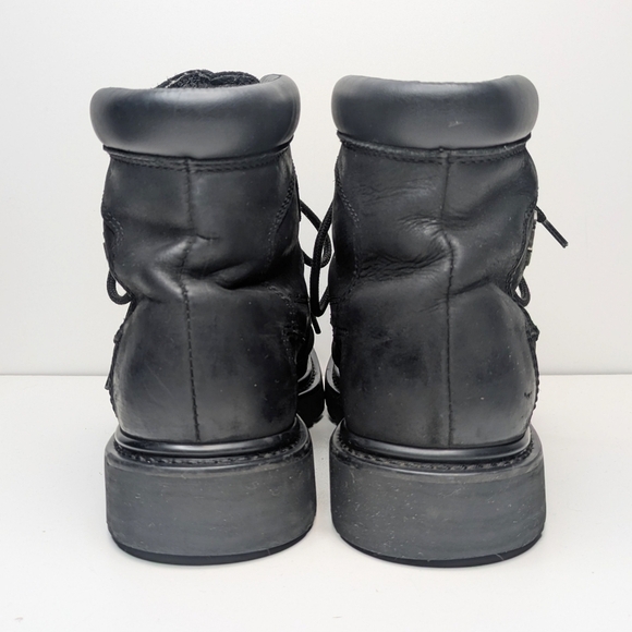Harley Davidson Badlands Motorcycle Boots Black Leather Lace Up Men\'s Size 9 main image 9
